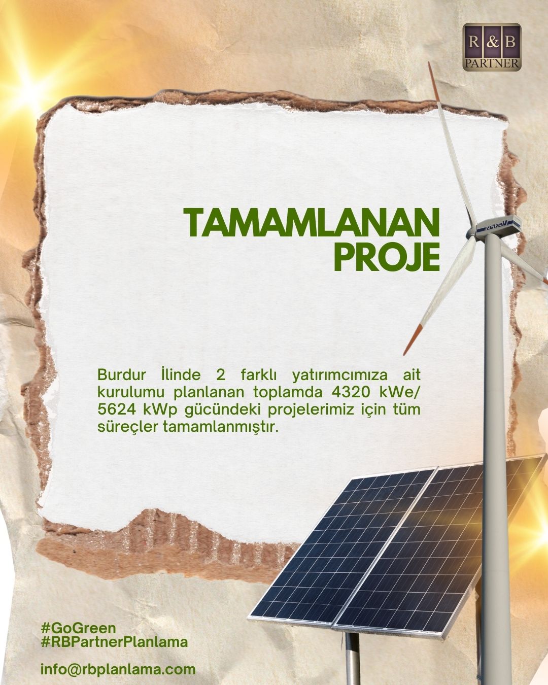 Çatı/Arazi Ges Kurulum